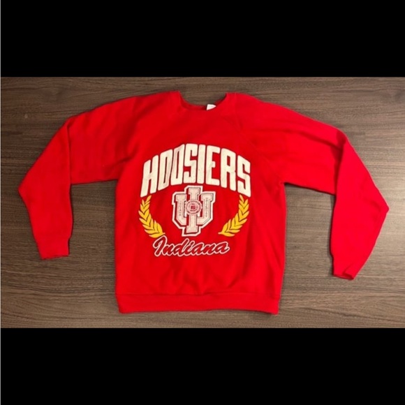 Tultex Other - Vintage 1980’s Indiana Hoosiers University sweatshirt - tagged men’s Medium